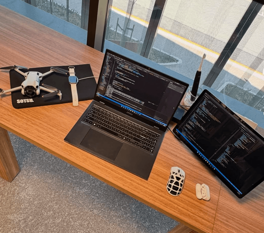 Workspace setup tour — WebbyVaris Creative workspace and desk setup tour for content creation and development